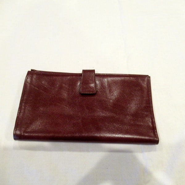 Princess Gardner dark red leather wallet, c. 1970s