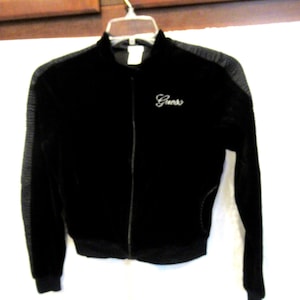 Guess black track jacket, 1990s