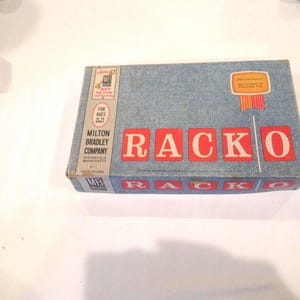 Racko game by Milton Bradley, c. 1961
