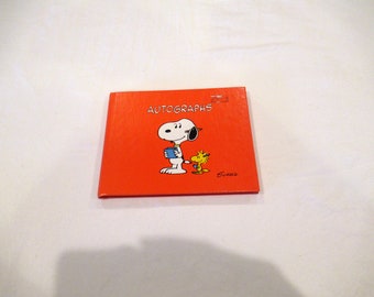 Snoopy and Woodstock Peanuts autograph book, c. 1965