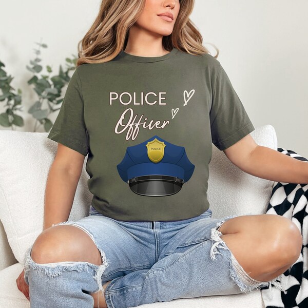 Police Officer, Sheriff, First Responder, Law enforcement, Gift for Police, PD, Cop life, police hat, uniform, military, EMS, Officer shirt