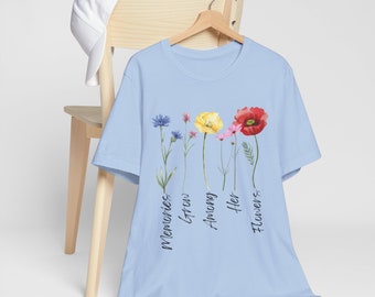 Wild Flowers, gift for mom, mother's day, flower garden, house plants, birthday shirt, gift for grandma, garden plants, gardening tee shirts