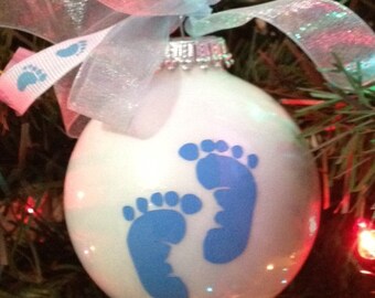 Baby's 1st Christmas Ornament - Personalized Baby Girl or Baby Boy Ornament -Our Most Popular