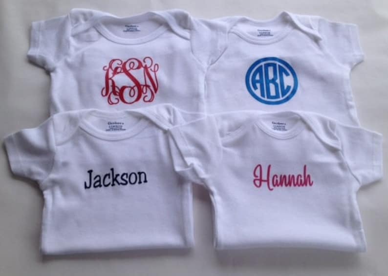 Personalized Baby Clothes Baby Boy Clothes Personalized Baby Bodysuit Baby Girl Clothes Monogram Bodysuit Monogram Baby Clothes