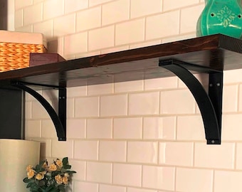 Handcrafted Steel Shelf Bracket: Heavy Duty Farmhouse Style