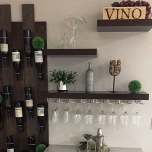 Modular Wine Rack Black Wine Bottle Holder Wine Rack Panel Etsy