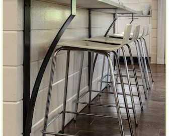 Heavy Duty Steel Shelf Brackets: Rustic Industrial Metal Corbels