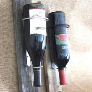 Modern Steel Wine Bottle Holder: DIY Wall Mountable Wine Rack image 6