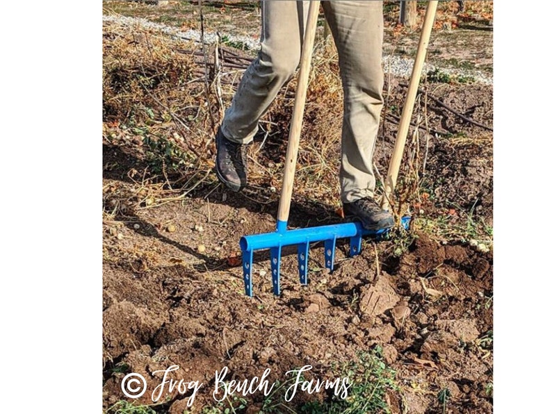 Treadlite Broadfork Garden Tool Hand Tiller Etsy