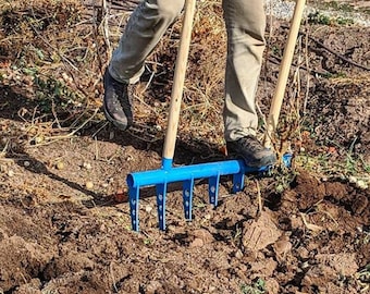 The Market Gardener Treadlite Broadfork - 7 tine - Garden Tool - Hand Tiller