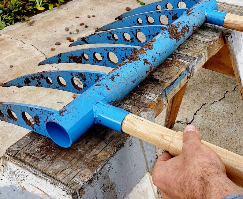 Treadlite Broadfork Garden Tool Hand Tiller Etsy