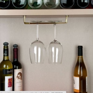 Small Steel Wine Glass Rack - Stemware Rack  - FREE SHIPPING