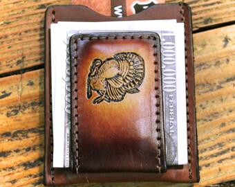 Turkey Wallet Hunter Gift Personalized Monogrammed Initials End Free