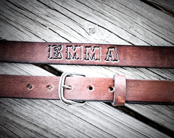 Plain leather belt, Toddler Belt, Name belt, personalized belt, Kid's Belt, Child's Belt, uniform belt, school uniform belt