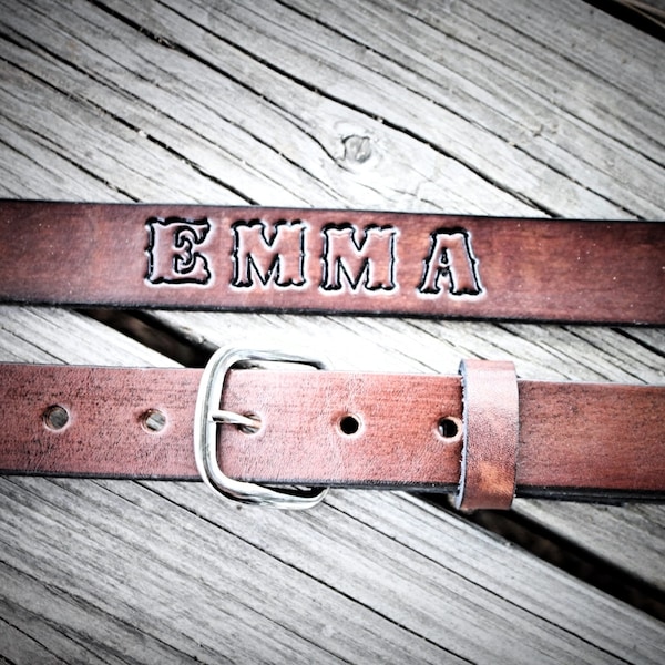 Plain leather belt, Toddler Belt, Name belt, personalized belt, Kid's Belt, Child's Belt, uniform belt, school uniform belt