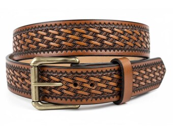 Rope And Leather Belt Size 38 Vintage Braided Rope Cotton - Leather Belt, Size 38 - Etsy  main image 3