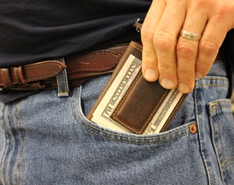 Money Clip Wallet, Front Pocket Wallet, Super Strong Clip, Initials Free!