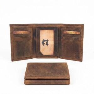 Cowboy Wallet, Praying Cowboy Christian Wallet, Cowboy Church, Distressed Leather Wallet, Three different styles imagem 4