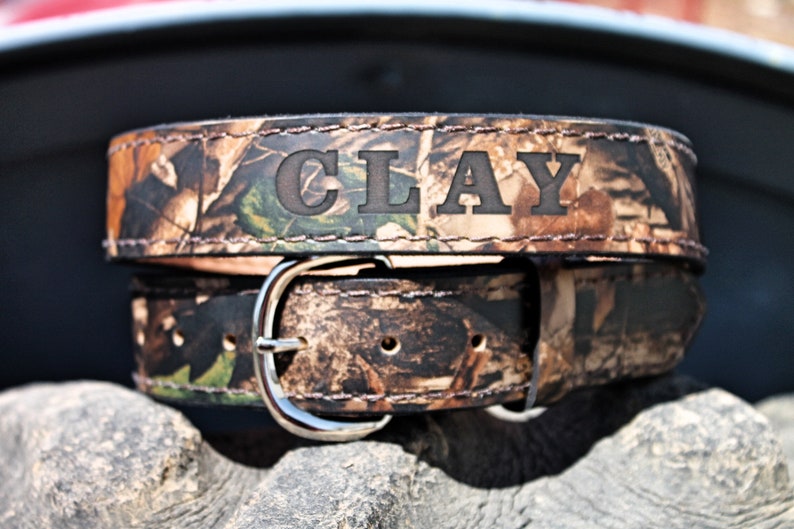 Camo Belt hunter belt LEATHER BELT Made in the USA Etsy