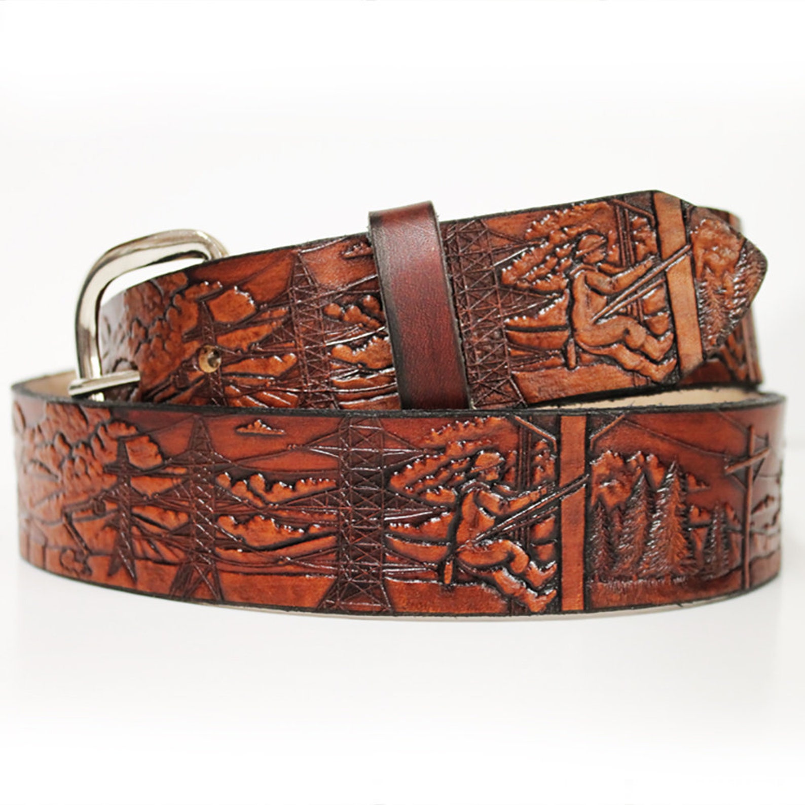 LINEMAN Gift Lineman Belt IBEW Gift Handcrafted Leather - Etsy