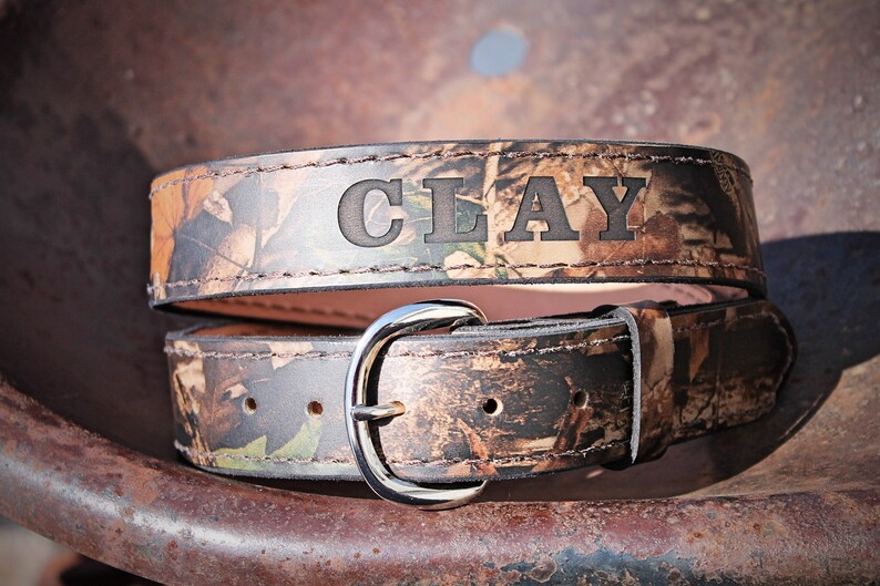 Camo Belt hunter belt LEATHER BELT Made in the USA Etsy