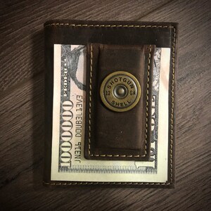 Shotgun Shell Money Clip Wallet, Cartera de bolsillo frontal
