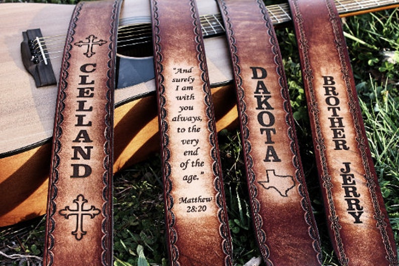 Personalized Guitar Strap by Miller