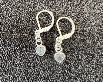 Heart cut Diamond earrings