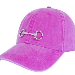 Equestrian Sun Hats - Bling Snaffle Bit Cap - Fuchsia Pink Baseball  Cap - Equestrian Caps - Snaffle Bit Cap - Horse Lover Gifts - Sun Hats