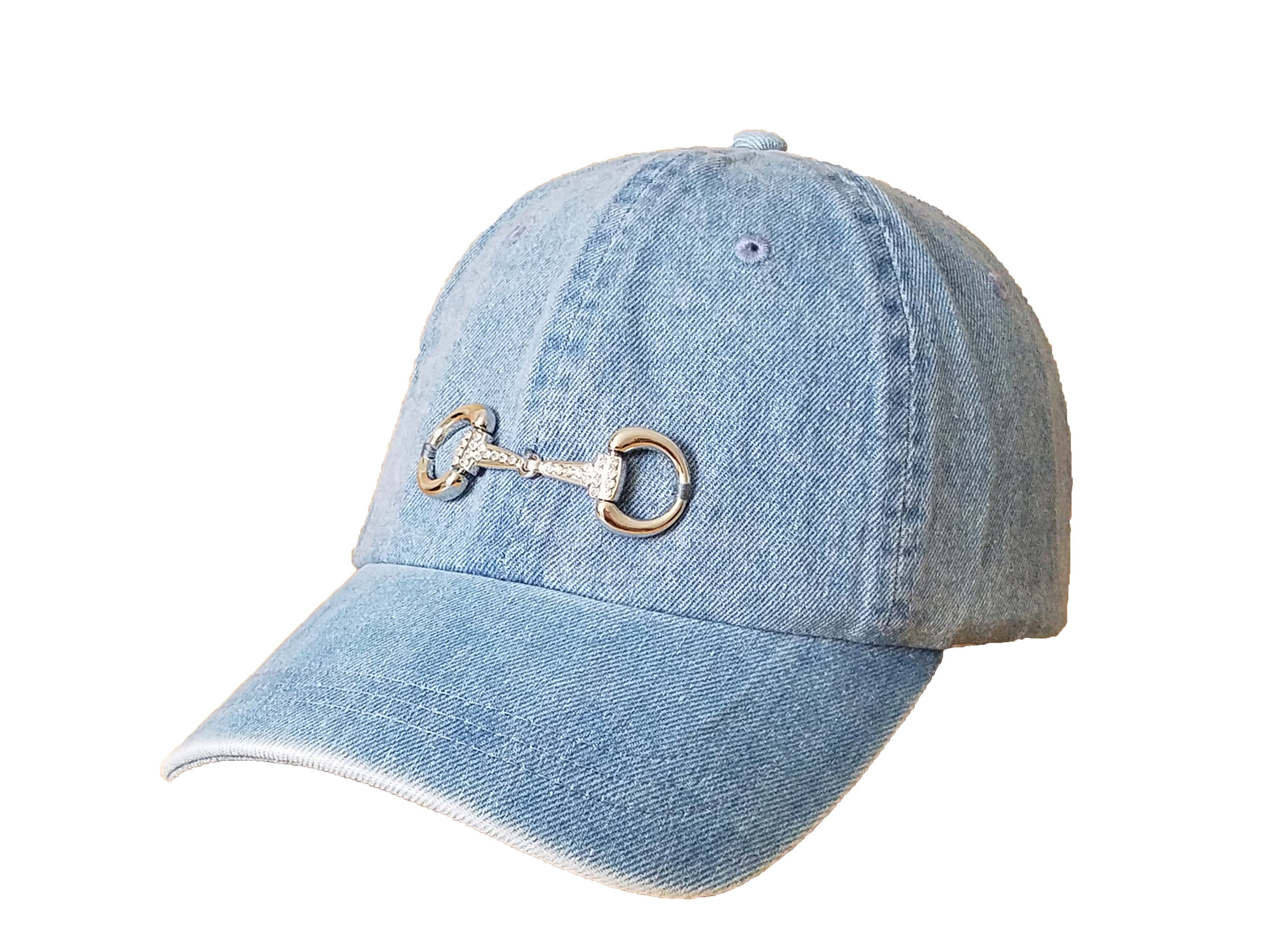 denim ball cap