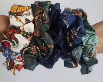 Equestrian Horseshoe Scrunchies, Equestrian Scrunchies, Horse Hair Tie, Horse Scrunchies