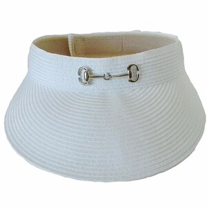 Snaffle Bit  Accent Sewn Braid Visor - Hook and Loop Closure - One Size Fits All