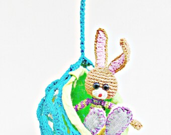 Crochet Bunny Pattern - Tristan, Crochet Bunny with Crochet Ball
