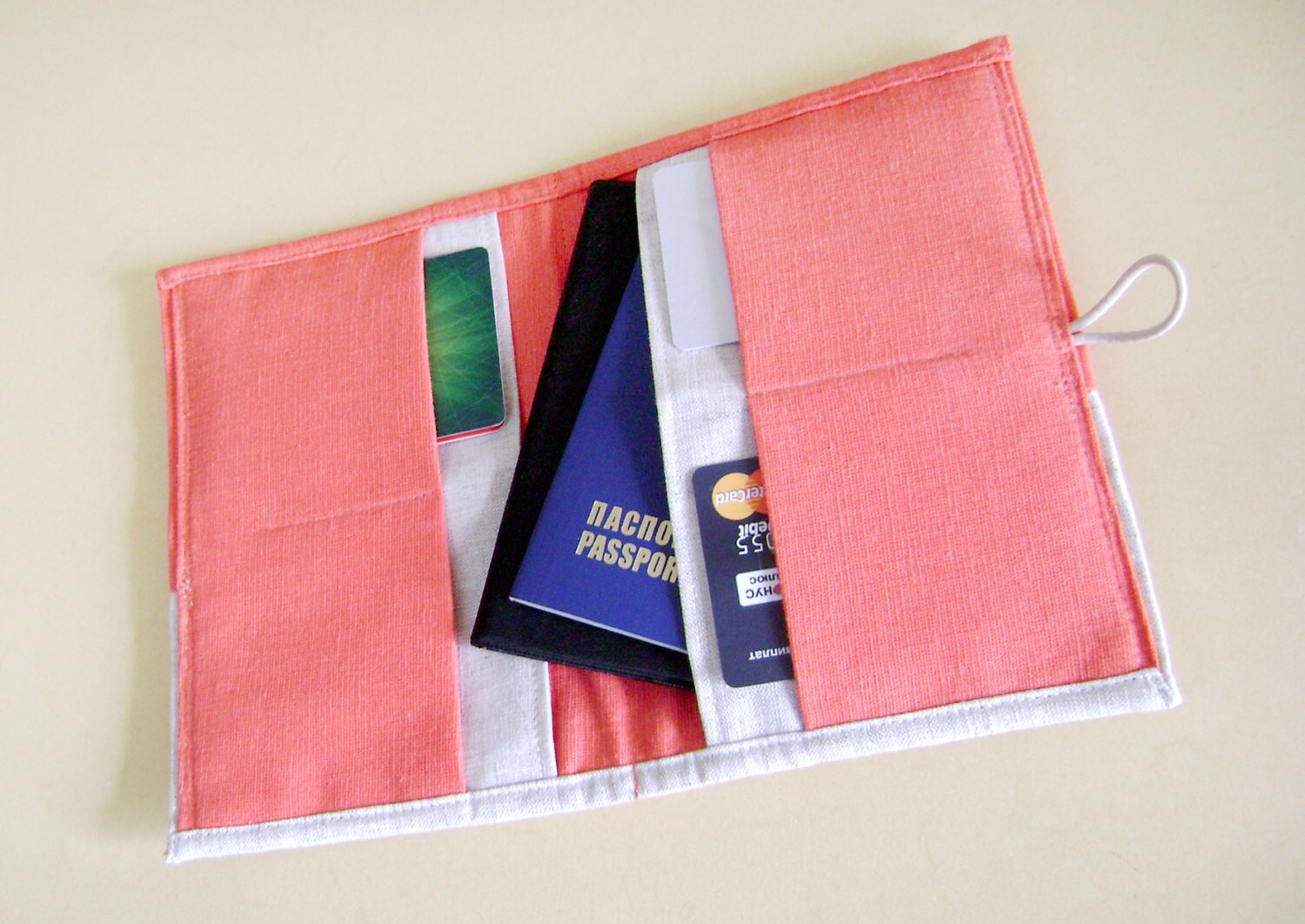 Travel organizer for a passport . Organizer Document bag for Etsy
