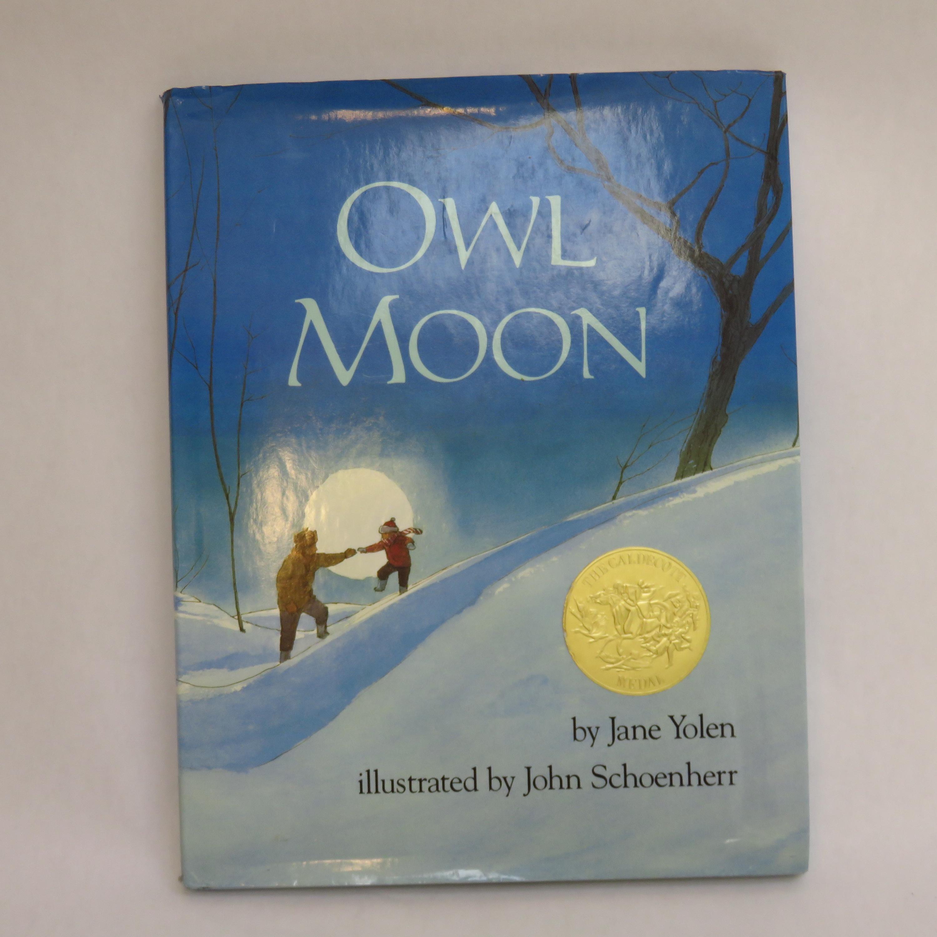 Vintage Childrens Book "Owl Moon" Jane Yolen Hardcover 1980s Caldecott Medal