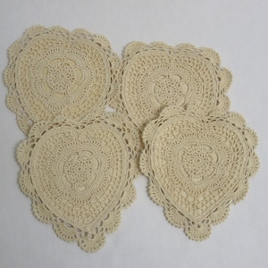 Vintage Crocheted Heart Pockets Sachets 4