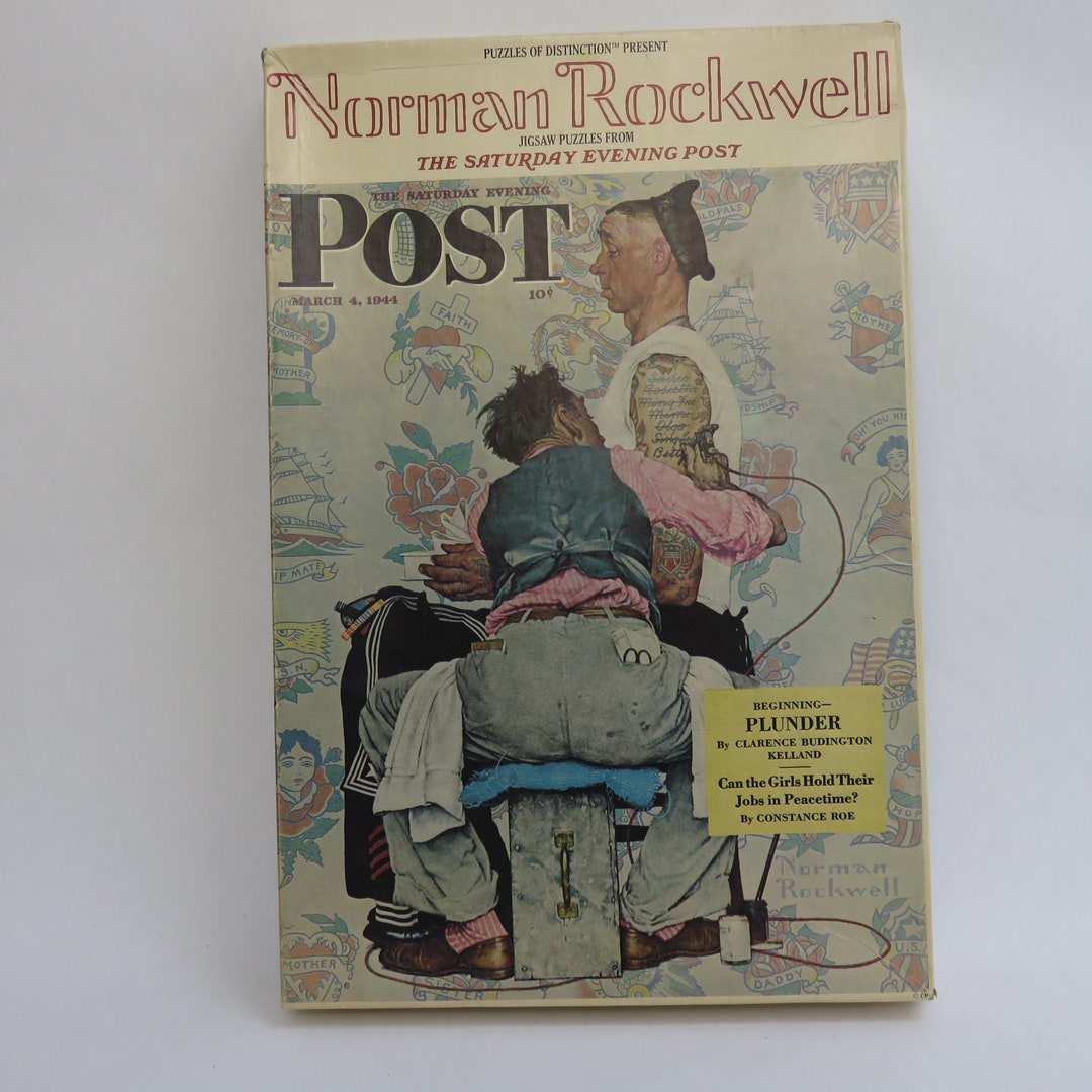 Vintage Jigsaw Puzzle Saturday Evening Post Norman Rockwell the ...