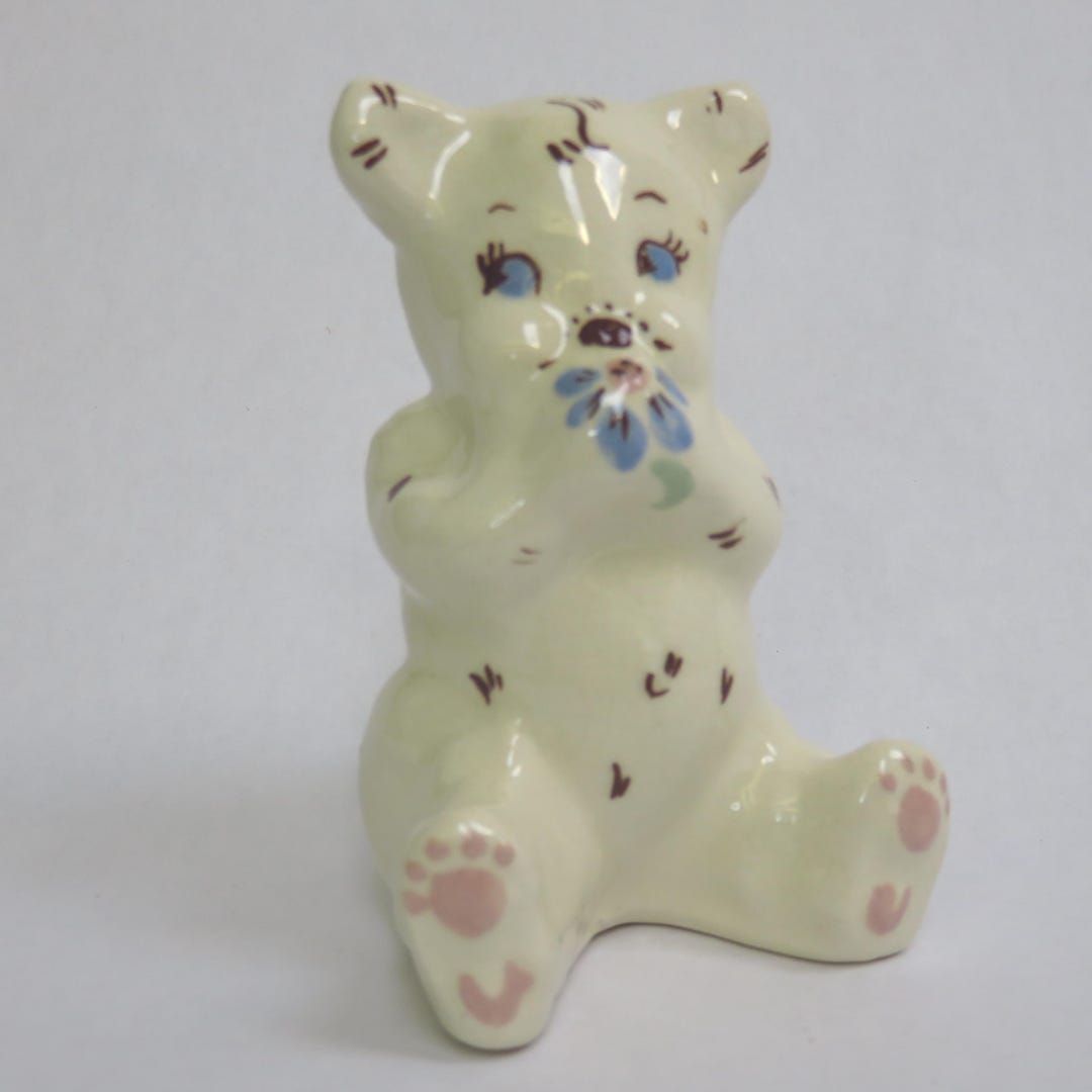 Vintage White Bear Figurine Modglin Originals California Art Pottery - Etsy
