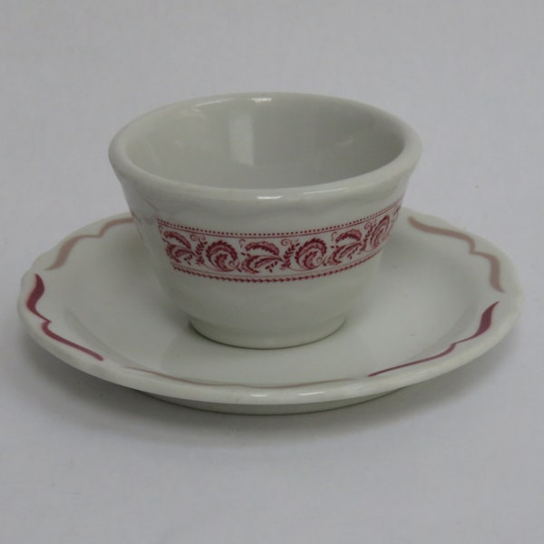 Vintage Soup Cup Saucer Shenango Restaurant Ware