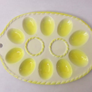 Vintage Egg Plate Deviled Egg Platter MC Ceramic Japan