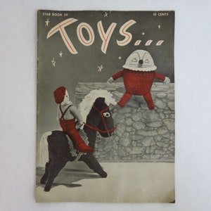 Vintage Pattern Book Crochet Toys  Star Book #39 Cecilia Vanek 1945
