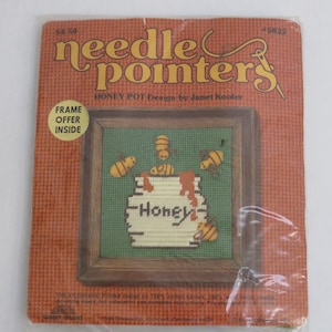 Vintage Needle Pointers Kit Honey Pot Sunset Design 1970s
