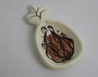 Vintage  Spoon Rest Pineapple Shape Hawaii Souvenir
