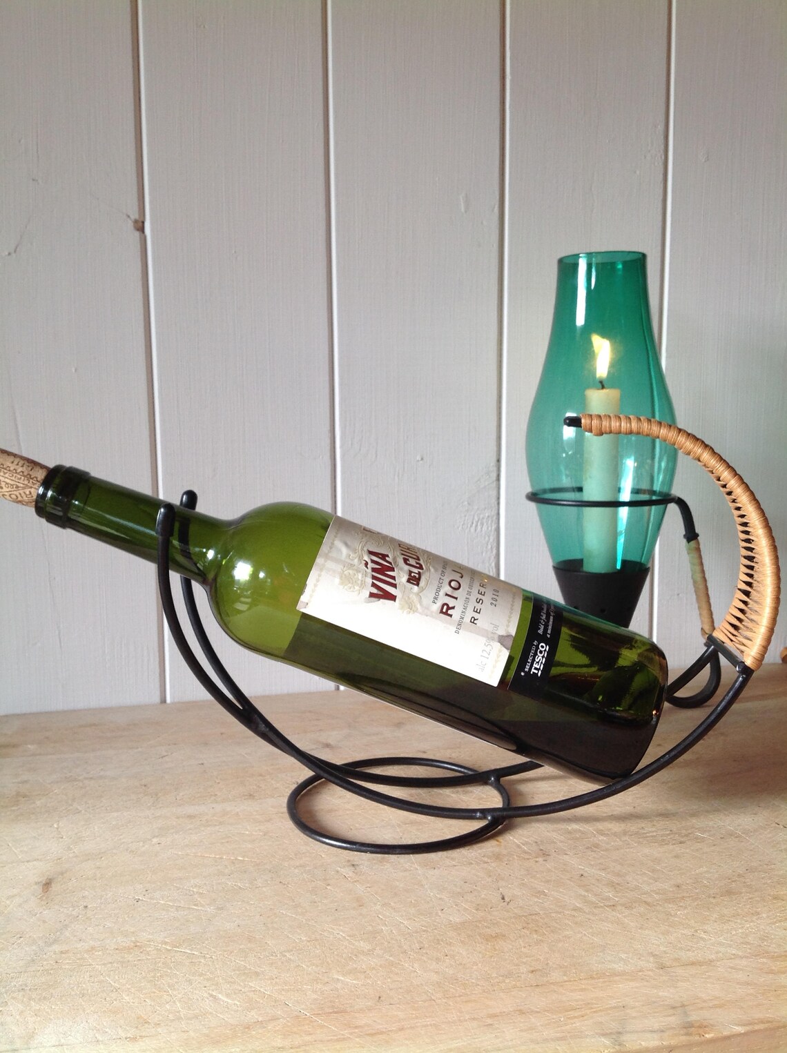 vintage wine bottle holder