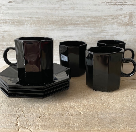 French glass cheap coffee cups
