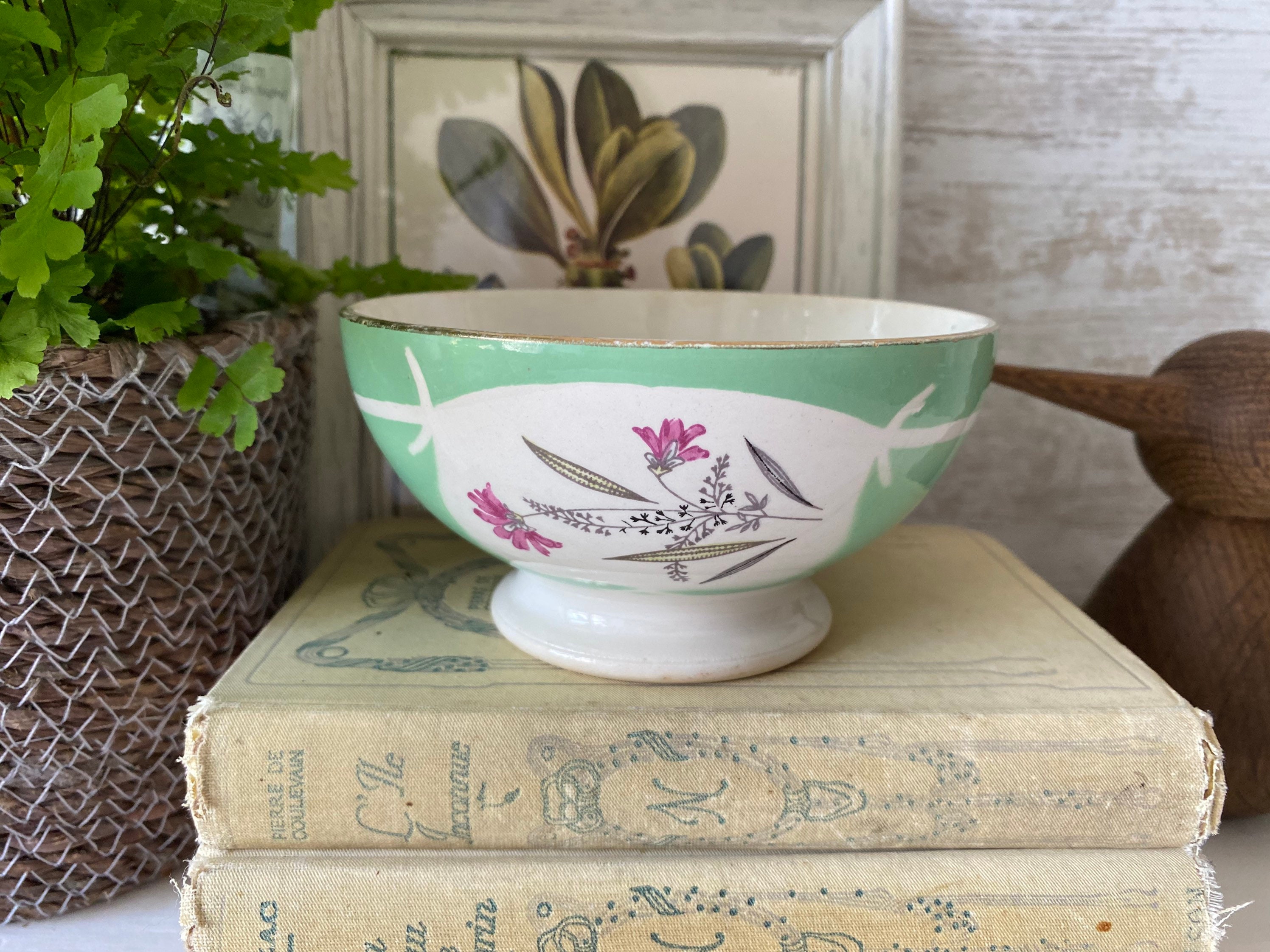 Buy Vintage French Cafe Au Lait Bowl, Traditional French Morning