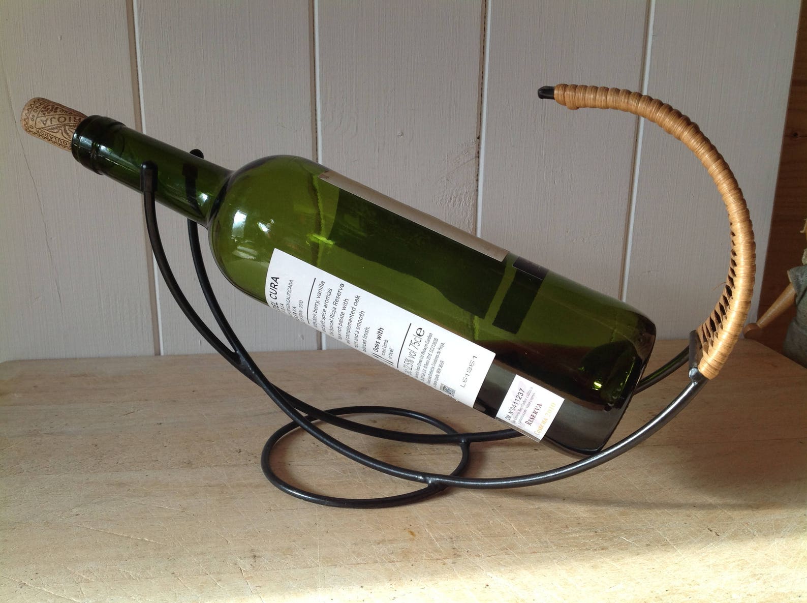 vintage wine bottle holder