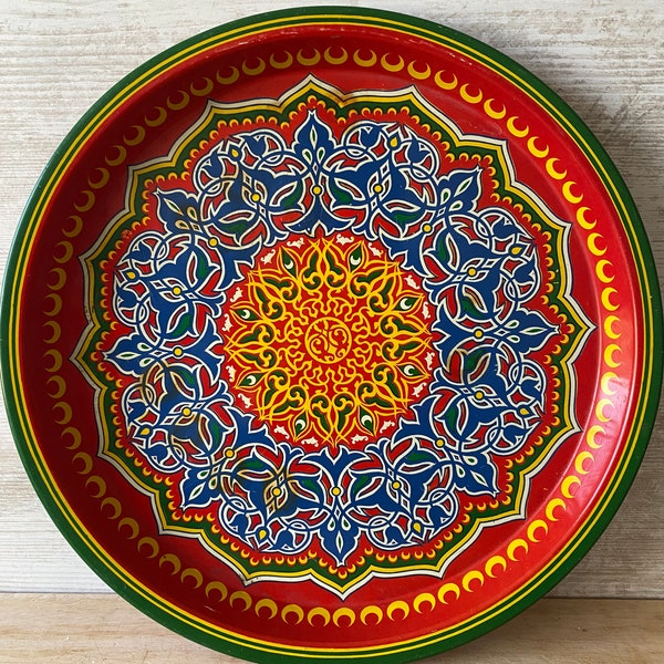 Morocan Art bold Green Tray main image 1