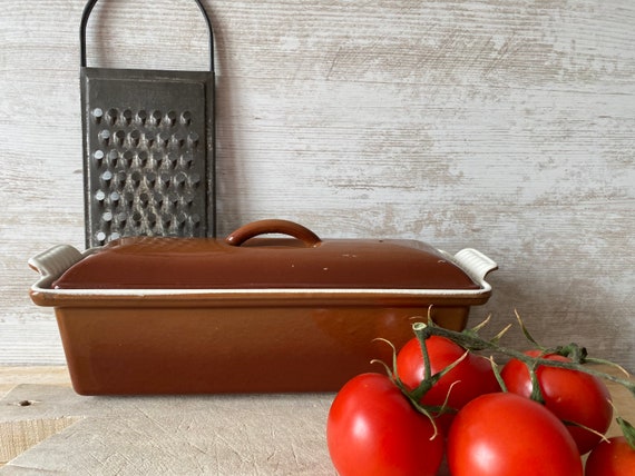 Vintage Le Creuset Tureen Size 28 Classic French Cookware. Glossy Brown  Colour. 