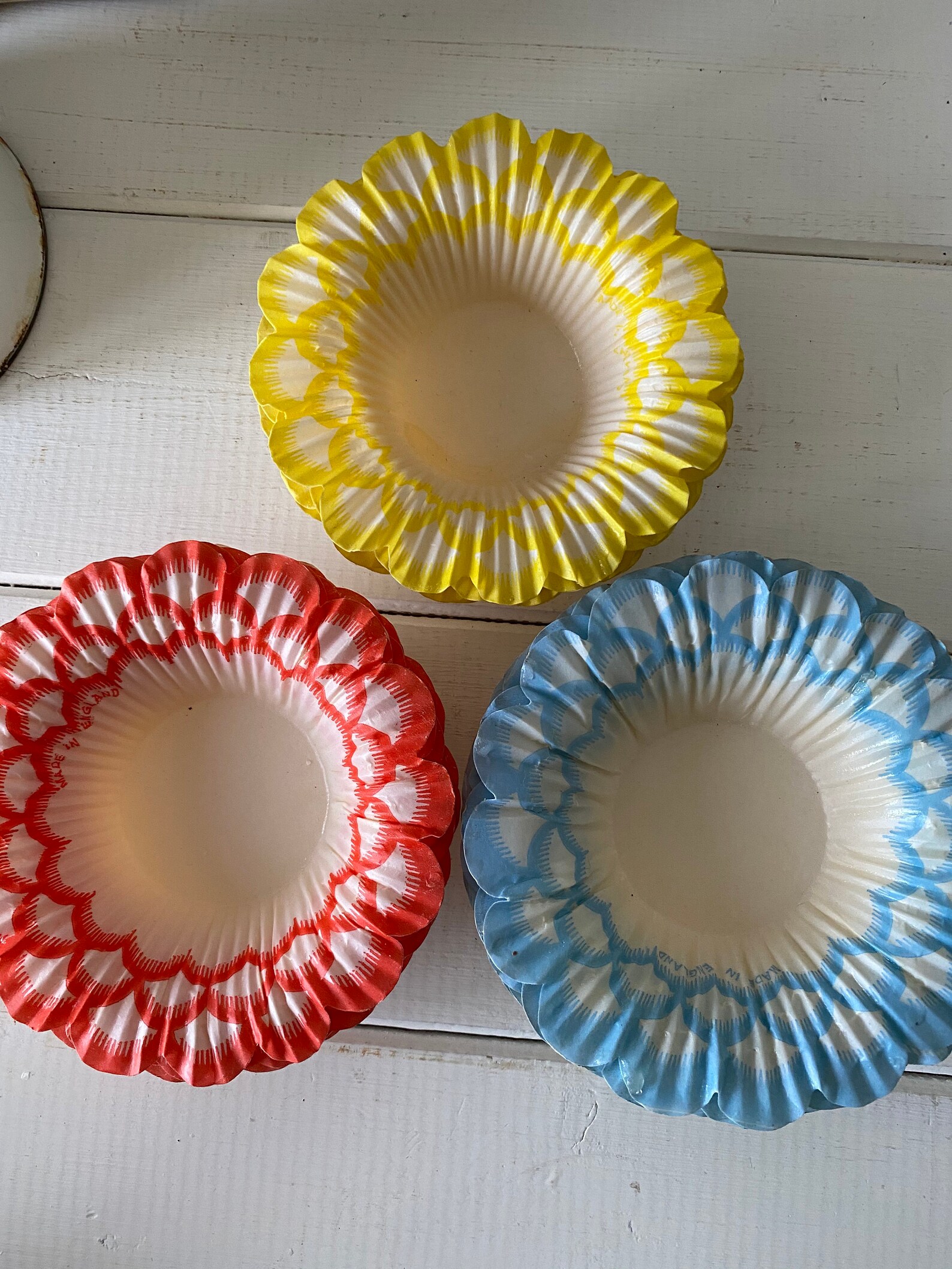 Set of Six Vintage Waxed Paper Candy Cups or Jelly and Ice Etsy